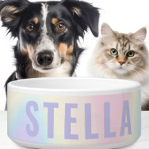 Nombre suave color arcoiris moderno minimalista