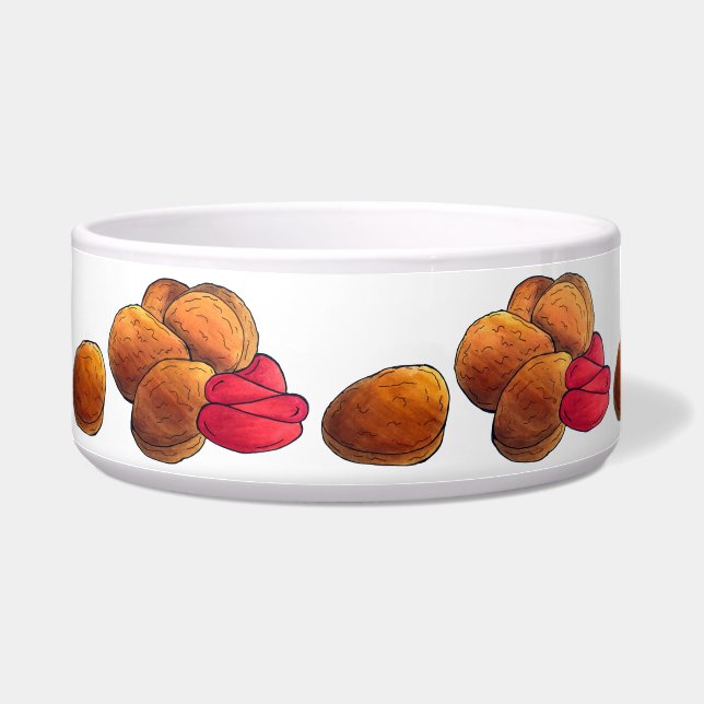 Comedero Nuggets de pollo con comida chatarra de Ketchup (Izquierda)