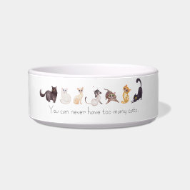 Comedero Nunca puedes tener demasiados gatos Diseño con gat