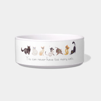 Comedero Nunca puedes tener demasiados gatos Diseño con gat
