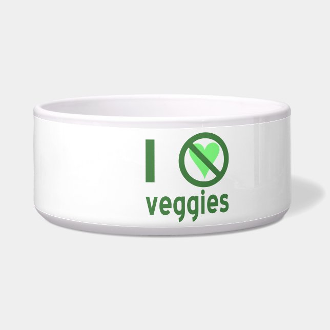 Comedero Odio las verduras No las amo (Izquierda)