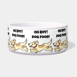Comedero Oh Boy Dog Food Hungry Puppy Ilustracion