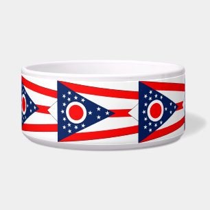 Comedero Ohio State Flag Pet Bowl