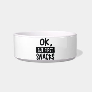 Comedero OK, pero First Snacks Cita Graciosa Comida Mucho