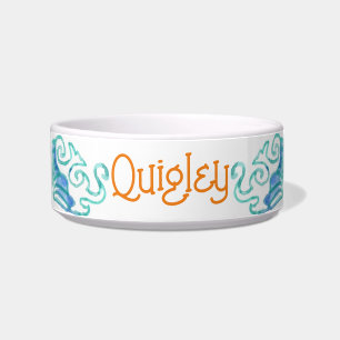 Comedero Olas de agua Art BlueCeramic Pet Bowl