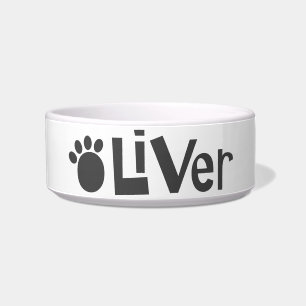 Comedero Oliver Paw Print