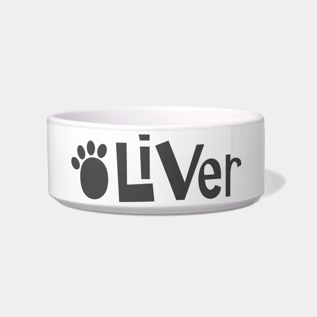 Comedero Oliver Paw Print (Frente)