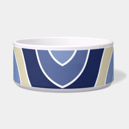 Comedero Ondas azul retro