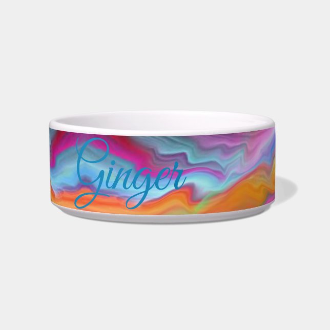 Comedero Ondulaciones de Color (Frente)