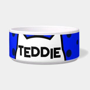 Comedero Orejas de gato azul rojo