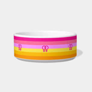 Comedero Orgullo Lesbiana Dawn Pride Mujeres que Aman a Muj