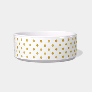 Comedero Oro bonito y monograma blanco de los modelos de
