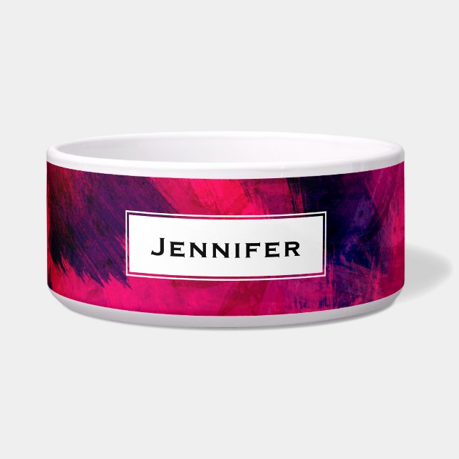 Comedero Oscuro rojo y morado negrita y resumen moderno (Frente)