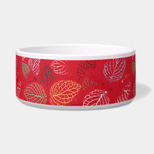 Comedero Otoño, patrón de hojas