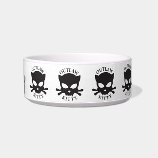 Comedero Outlaw Kitty Food Bowl