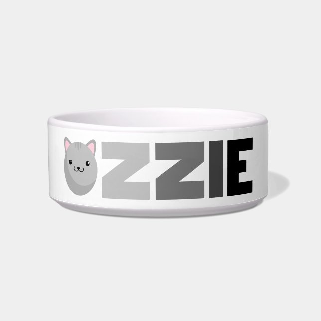 Comedero Ozzie Gray o Ginger Cat Bowl (Frente)