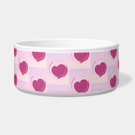 Comedero Padrão fofo de pequenos corações.