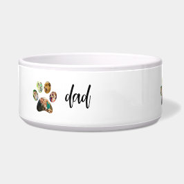 Comedero Padre Perro del Día del Padre | collage de fotos d