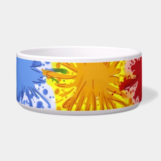 Comedero Paint splatter dog bowl (Frente)