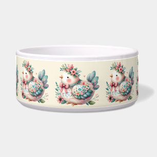 Comedero Pájaro folclórico con encanto Pastel Boho