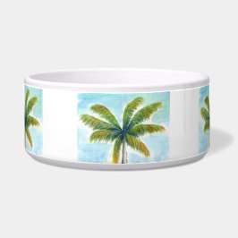 Comedero palmera tropical Beach en un día soleado