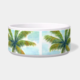 Comedero palmera tropical Beach en un día soleado