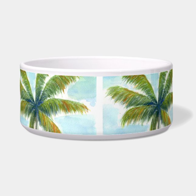 Comedero palmera tropical Beach en un día soleado (Frente)