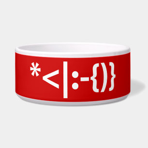 Comedero Papá Noel con barba Emoticono de Navidad