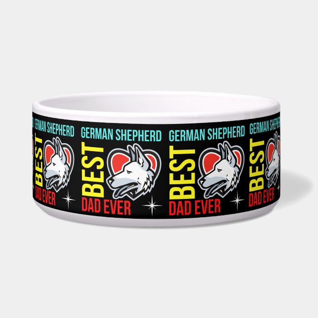 Comedero Papá pastor alemán, papá perro (Frente)