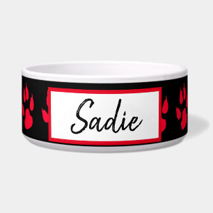 Comedero Papas rojas y negras Imprimir comida de perro