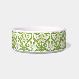 Comedero Papel de fondo floral de nevado Art Nouveau vintag