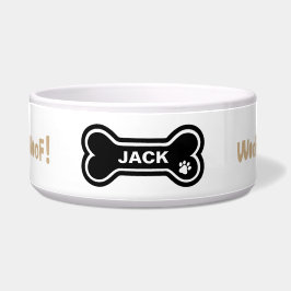 Comedero Papel de madera, papel de madera y perro personali