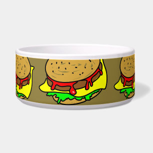 Comedero Papel pintado de la hamburguesa