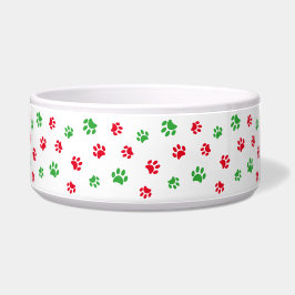 Comedero Papel verde rojo festivo imprime Mascota de Navida