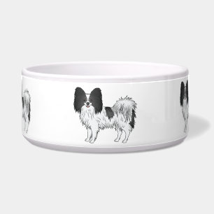 Comedero Papillon blanco y negro perros de dibujos animados