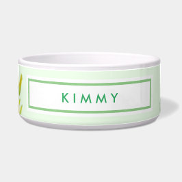 Comedero Para acuarela Mascota Día Amarillo Lilies Floral