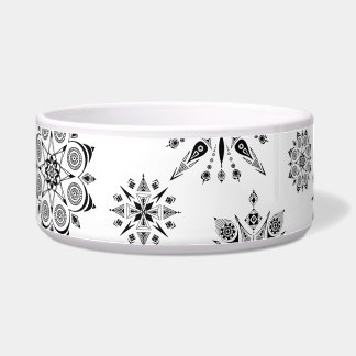 comedero para perro con mandalas