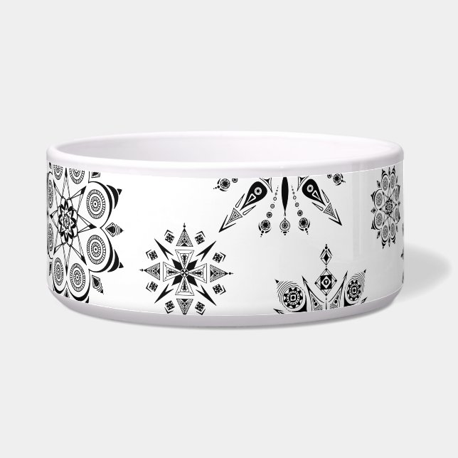 comedero para perro con mandalas (Izquierda)