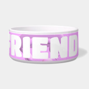 Comedero Para tus mejores amigas burbujas en rosa