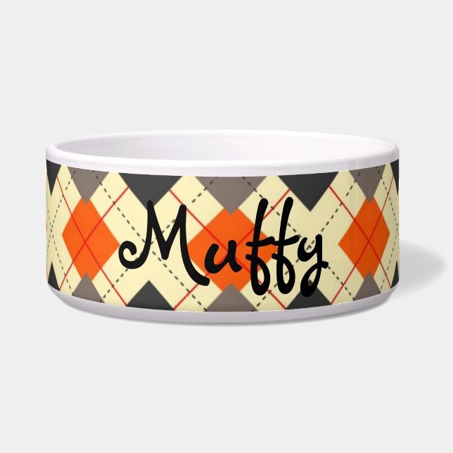 Comedero Parrillada de arglas con nombre personalizado (Frente)