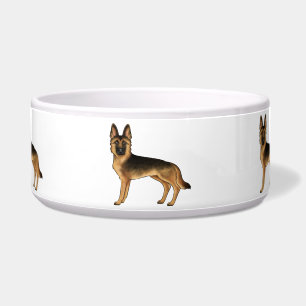 Comedero Pastores Alemanes Black And Tan Perros De Dibujos