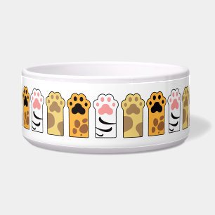 Comedero Patas de gato coloridas