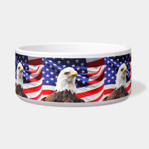 Comedero Patriotic Pet Bowl