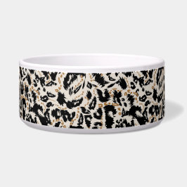 Comedero Patrón abstracto de leopardo africano bohemio