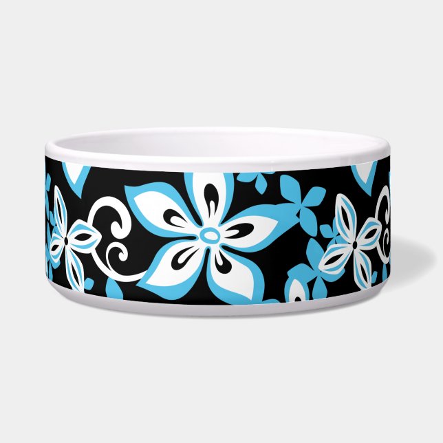 COMEDERO PATRÓN ALOHA HAWAII NEGRO/AZUL (Frente)