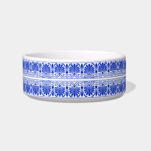 Comedero Patrón árabe del Mediterráneo griego Azul
