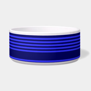 Comedero Patrón azul de cinco rayas