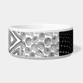 Comedero Patrón blanco y negro