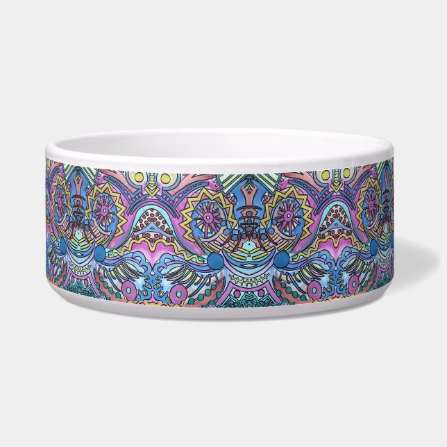 Comedero Patrón de abstracto de los botones de Giorno (Frente)