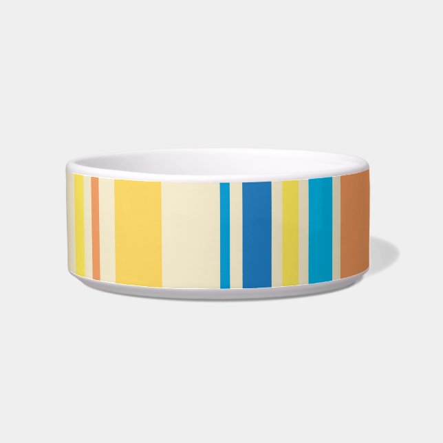 Comedero Patrón de arte retro colorido (Derecha)